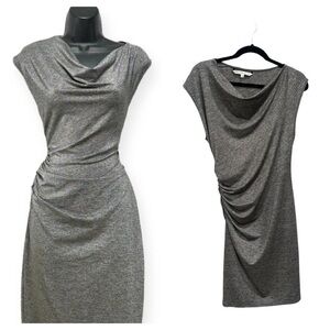Trina Turk size 2 Metallic Silver Sleeveless Dress Cocktail Dress